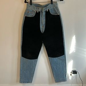 Express High Rise Women Jeans - Black and Blue